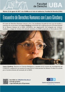 Encuentro de Derechos Humanos con Laura Ginsberg