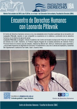 Encuentro de Derechos Humanos con Leonardo Pitlevnik