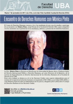 Encuentro de Derechos Humanos con Mónica Pinto