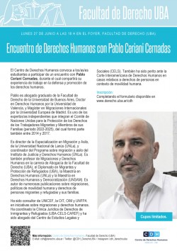Encuentro de Derechos Humanos con Pablo Ceriani Cernadas