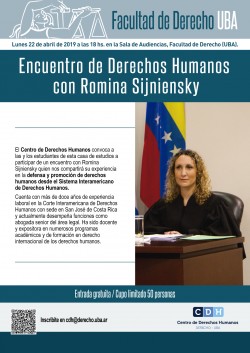 Encuentro de Derechos Humanos con Romina Sijniensky