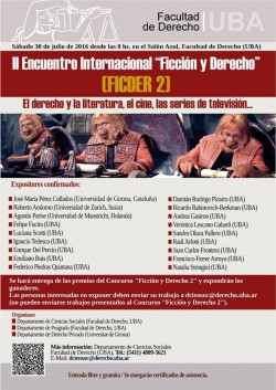 Encuentro Internacional "Ficción y Derecho" (FICDER 2)
