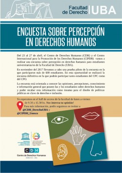 Encuesta sobre percepción en derechos humanos