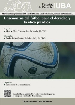 Enseñanzas del fútbol para el derecho y la ética jurídica