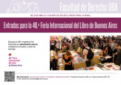 Entradas para la 46.ª Feria Internacional del Libro de Buenos Aires