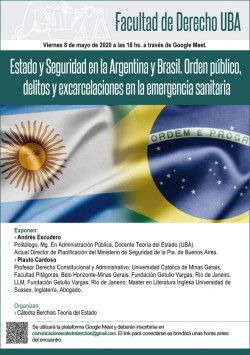 Estado y Seguridad en la Argentina y Brasil. Orden público, delitos y excarcelaciones en la emergencia sanitaria