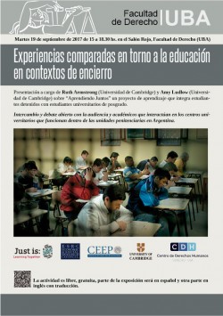 Experiencias comparadas en torno a la educación en contextos de encierro