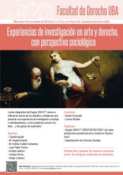 Experiencias de investigación en arte y derecho, con perspectiva sociológica