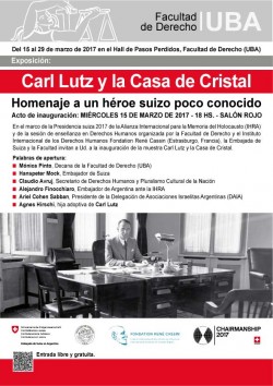 Exposición: Carl Lutz y la Casa de Cristal. Homenaje a un héroe suizo poco conocido