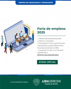 Feria de empleos 2025 - Etapa virtual. ¡Cargá tu CV!