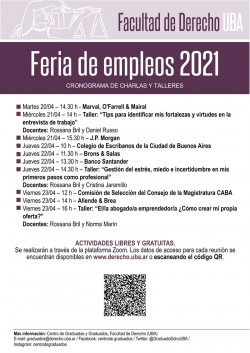 Feria de empleos 2021: charlas informativas y talleres de inserción laboral