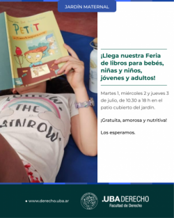Feria de libros para bebés, niñas y niños, jóvenes y adultos