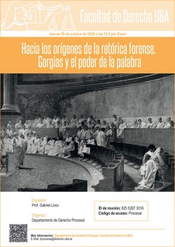 Hacia los orígenes de la retórica forense. Gorgias y el poder de la palabra
