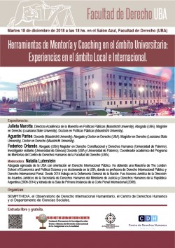 Herramientas de Mentoría y Coaching en el ámbito Universitario: Experiencias en el ámbito Local e Internacional