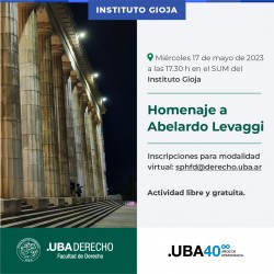 Homenaje a Abelardo Levaggi