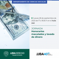 Honorarios maculados y lavado de dinero