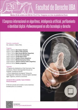 I Congreso internacional en algoritmos, inteligencia artificial, perfilamiento e identidad digital: #allwomenpanel en alta tecnología y derecho