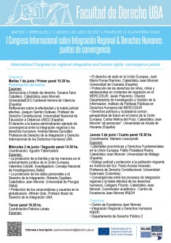 I Congreso Internacional sobre Integración Regional & Derechos Humanos: puntos de convergencia