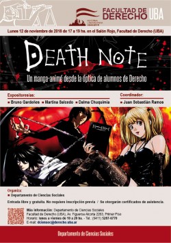 <i>Death Note</i>, un manga-animé desde la óptica de alumnos de Derecho