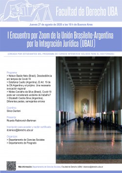 I Encuentro por Zoom de la Unión Brasileño-Argentina por la Integración Jurídica (UBAIJ)