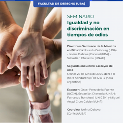 Igualdad y no discriminación en tiempos de odios