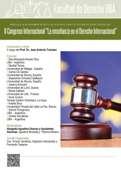 II Congreso Internacional "La enseñanza en el Derecho Internacional"