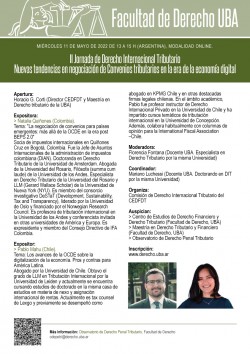 II Jornada de Derecho Internacional Tributario. Nuevas tendencias en negociación de Convenios tributarios en la era de la economía digital