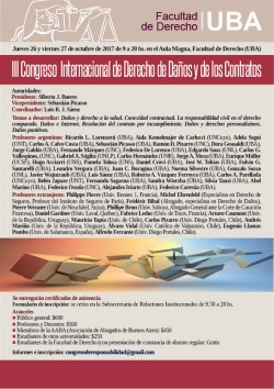 III Congreso Internacional de Derecho de Daños y de los Contratos