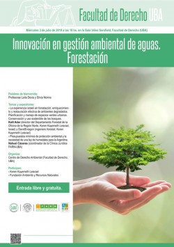 Innovación en gestión ambiental de aguas. Forestación