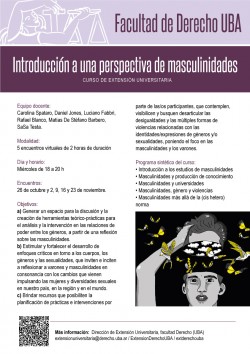 Introducción a una perspectiva de masculinidades