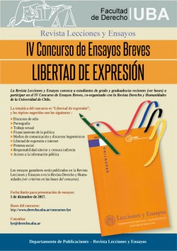 IV concurso de ensayos breves: Libertad de expresión