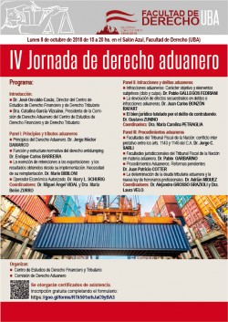 IV Jornada de derecho aduanero