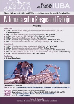 IV Jornada sobre Riesgos del Trabajo