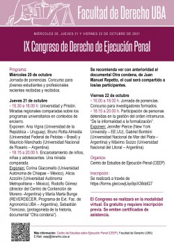 IX Congreso de Derecho de Ejecución Penal