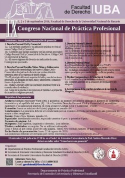 IX Congreso Nacional de Práctica Profesional
