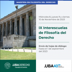 IX Interescuelas de Filosofía del Derecho