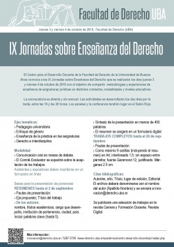 IX Jornadas sobre Enseñanza del Derecho