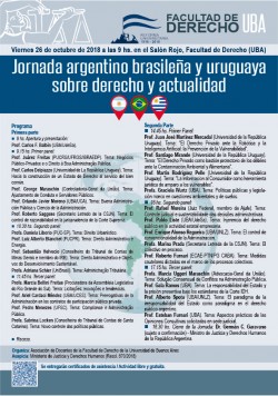 Jornada argentino brasileña y uruguaya sobre derecho y actualidad