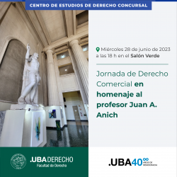 Jornada de Derecho Comercial en homenaje al profesor Juan A. Anich