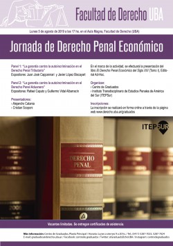 Jornada de Derecho Penal EconÃ³mico 