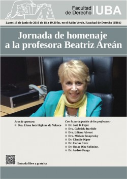 Jornada de homenaje a la profesora Beatriz Areán