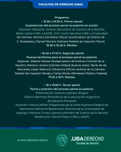 Jornada "Desafíos del proceso penal acusatorio"