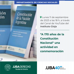 Jornada en conmemoración de los 170 años de la Constitución Nacional