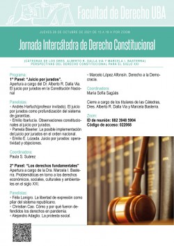 Jornada Intercátedra de Derecho Constitucional. Perspectivas del Derecho Constitucional para el siglo XXI