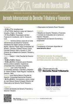 Jornada Internacional de Derecho Tributario y Financiero