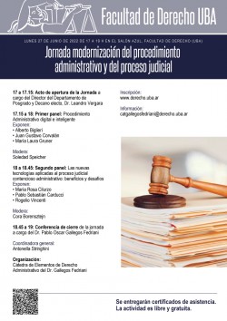 Jornada modernizaciÃ³n del procedimiento administrativo y del proceso judicial 