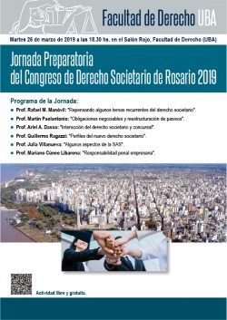 Jornada Preparatoria del Congreso de Derecho Societario de Rosario 2019