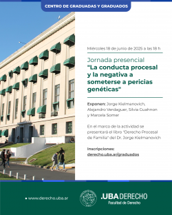 Jornada presencial "La conducta procesal y la negativa a someterse a pericias genéticas"