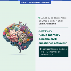 Jornada "Salud mental y derecho civil: cuestiones actuales"