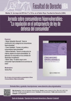 Jornada sobre consumidores hipervulnerables: "La regulación en el anteproyecto de ley de defensa del consumidor"